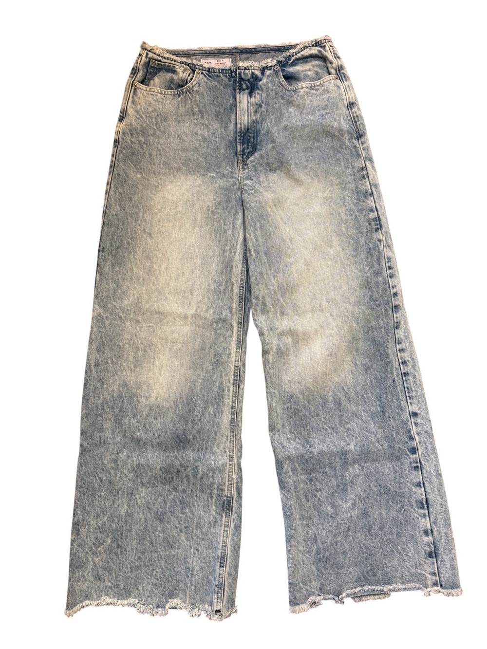 NWOT GAP Wide Baggy Low Rise Acid Wash Jeans Women’s 28/6 - Picture 5 of 14